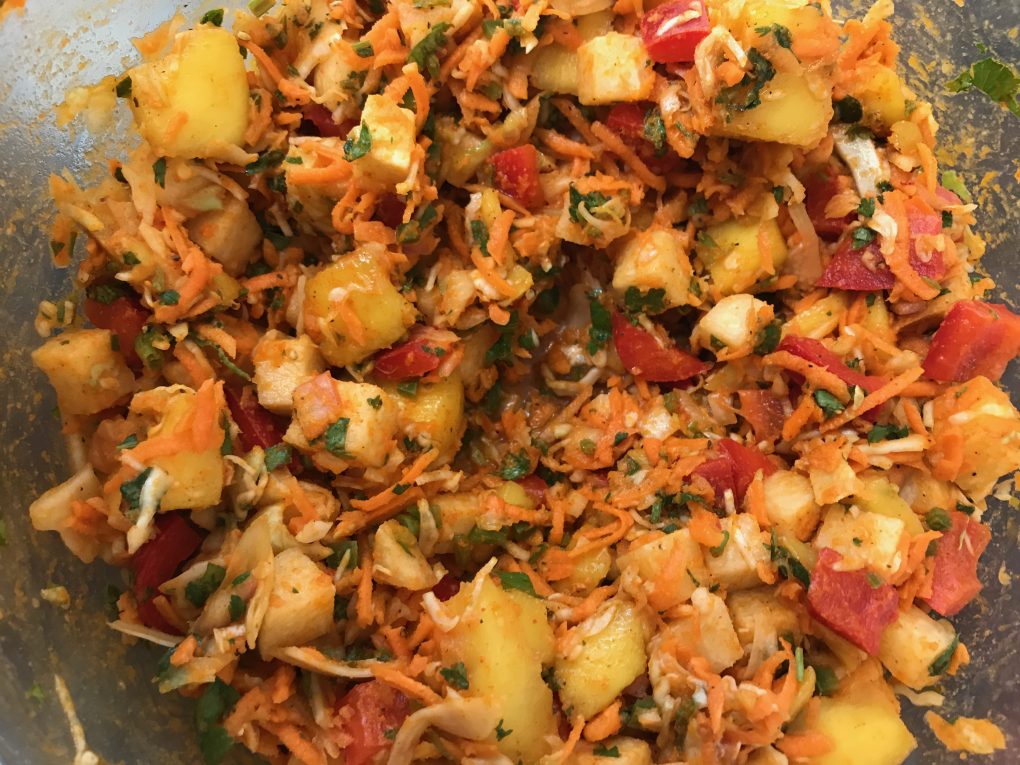 Mango Jicama Slaw • Pleasing Eats